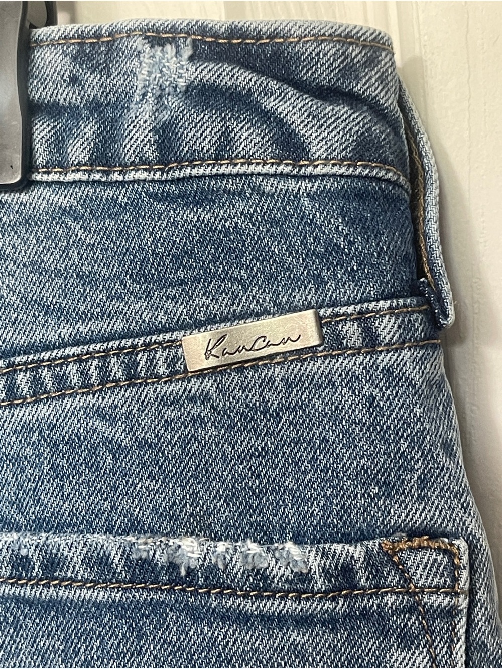 KanCan Extra-Wide Leg Medium Wash High Rise Jeans Size 15 x 34” NWT - Picture 15 of 15